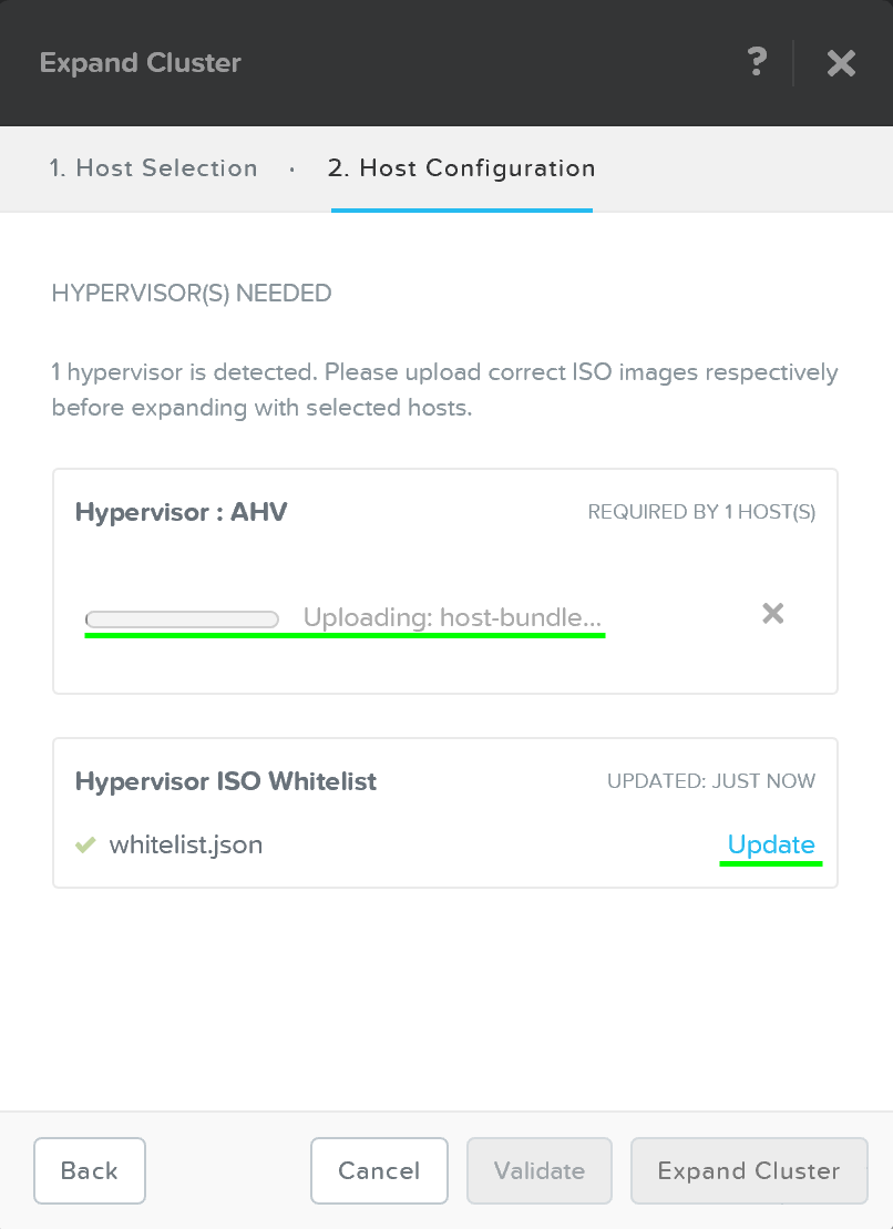 Expand Cluster - Host Configuration